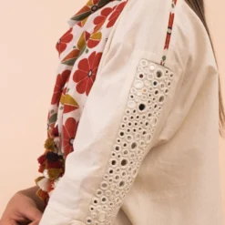 Pooja Keyur Two Tone Jumpsuit With Belt -Textalux Sales pkabhla013 5