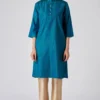 Blue Viscose Katan Kurta -Textalux Sales pratap2010 13 1
