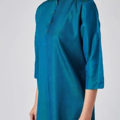 Blue Viscose Katan Kurta -Textalux Sales pratap2010 13 5