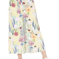 PS Pret By Payal Singhal Yellow Printed Kaftan Top With Culottes -Textalux Sales ps fw822 4