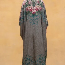 Rajdeep Ranawat Green Floral Embellished Kaftan -Textalux Sales r 32rr7 6
