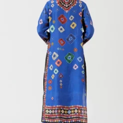 Rajdeep Ranawat Bue Printed Silk Kurta -Textalux Sales rr 1147 4