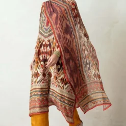 Rajdeep Ranawat Long Panel Kurta Set With Silk Stole -Textalux Sales rr 410 3