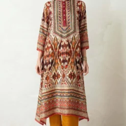 Rajdeep Ranawat Long Panel Kurta Set With Silk Stole -Textalux Sales rr 410 6