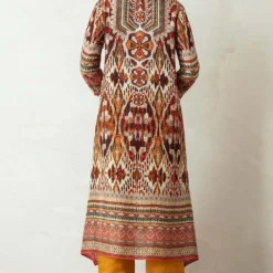 Rajdeep Ranawat Long Panel Kurta Set With Silk Stole -Textalux Sales rr 410 7