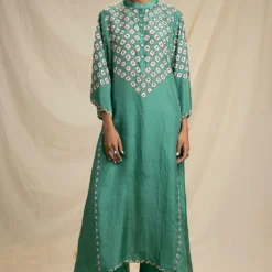 Rajdeep Ranawat Jade Bandhni Printed Tunic Set -Textalux Sales rr 818 2