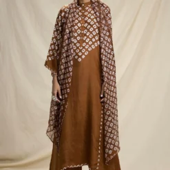 Rajdeep Ranawat Bandhni Printed Kurta Set With Kota Silk Stole -Textalux Sales rr 838 2