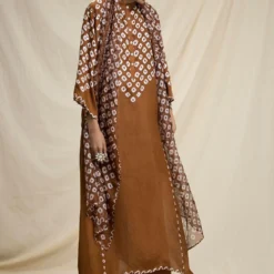 Rajdeep Ranawat Bandhni Printed Kurta Set With Kota Silk Stole -Textalux Sales rr 838 3