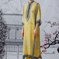Rajdeep Ranawat Printed Silk Kurta Set With Stole -Textalux Sales rr1066 4