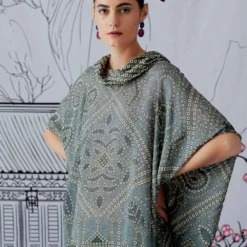 Rajdeep Ranawat Cowl Neck Flowy Tunic -Textalux Sales rr1102 4