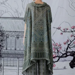 Rajdeep Ranawat Cowl Neck Flowy Tunic -Textalux Sales rr1102 6