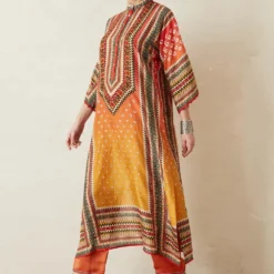 Rajdeep Ranawat Ombre Orange Printed Kurta Set -Textalux Sales rr380 3