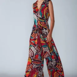 Saaksha & Kinni Multicoloured Abstract Printed Jumpsuit