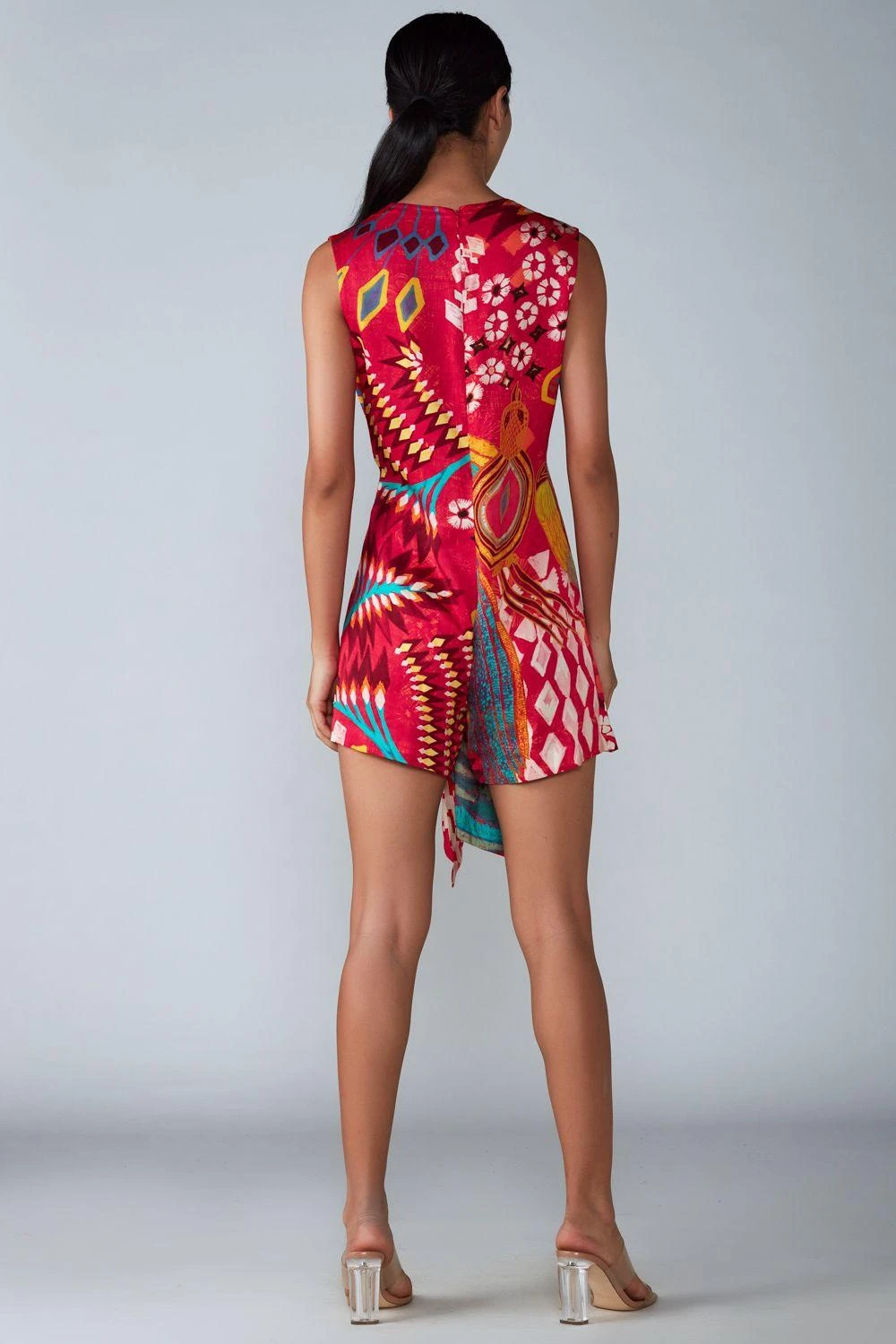 Saaksha & Kinni Pink Abstract Printed Playsuit 4 Saaksha & Kinni Pink Abstract Printed Playsuit - Image 2