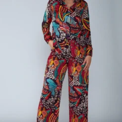 Saaksha & Kinni Abstract Avian Printed Shirt