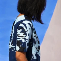 Indigo Tunic With Applique Detail -Textalux Sales sks2101 3