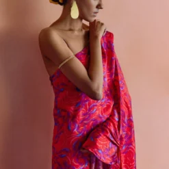 Studio RIGU Parker One Shoulder Dress -Textalux Sales srdd022 3