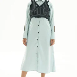 Corpora Studio Long Shirt Collar Dress