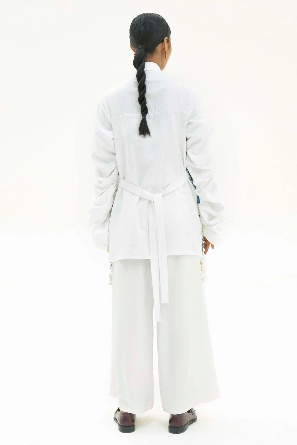 Corpora Studio Cotton Shirt With Multi Coloured Frills 6 Corpora Studio Cotton Shirt With Multi Coloured Frills - Image 4