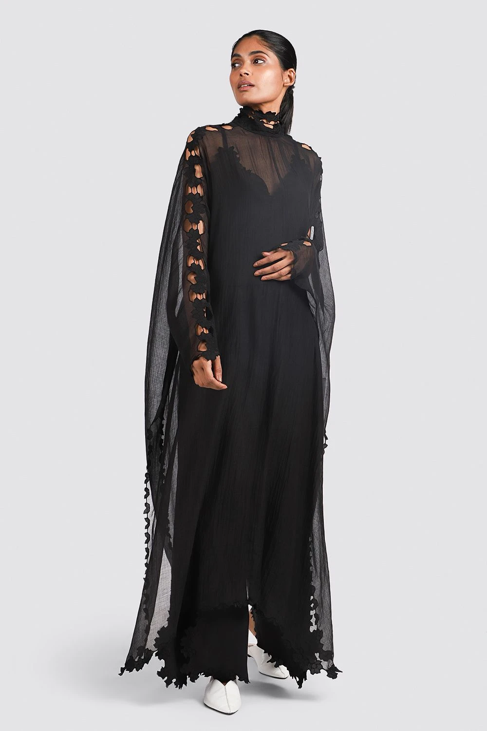 Ikai Turtleneck Cutwork Kaftan 3 Ikai Turtleneck Cutwork Kaftan