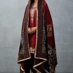 Torani Jet Black Gota Embroidered Short Kurta Set -Textalux Sales tr 1309tg10 5