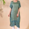 Teal Bandhni Kurta