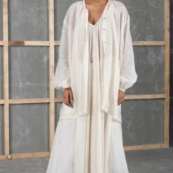 Urvashi Kaur Silica Dress In Chanderi Silk