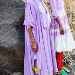 Lilac Oversized Tunic Dress -Textalux Sales vishal tunic dress 3