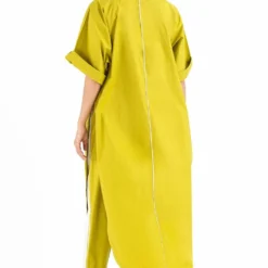 Three Lime U Shaped Tunic Co Ord Set -Textalux Sales wf20 set05 4