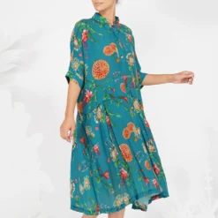 YAVI Cora Crepe Viscose Dress -Textalux Sales yc11d 55 4